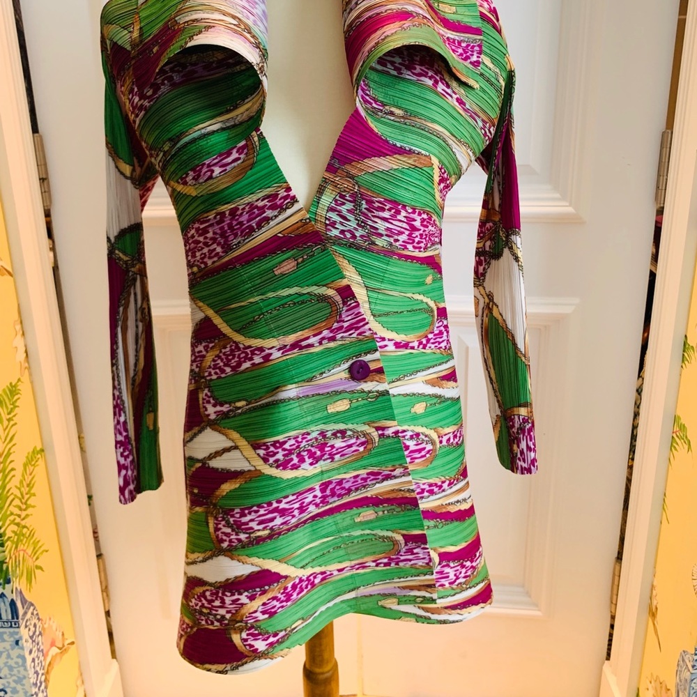 One size stretch folded fabric jacket custom made - Picture 3 of 5